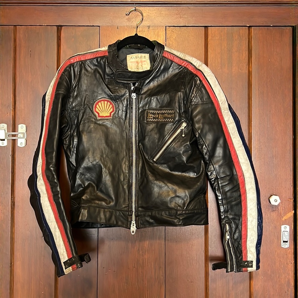 Vintage Lewis Leathers Motorcycle Jacket UK40 US38